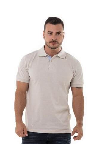 Camiseta Tipo Polo Basica Para Hombre Kaki Hamer Hamer