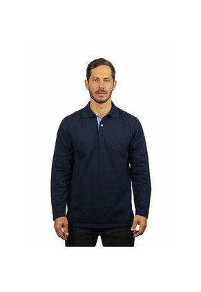 Camibuso Tipo Polo Para Hombre Azul Oscuro