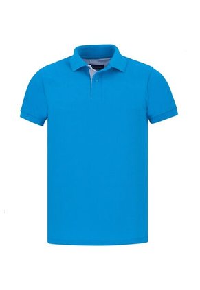 Camiseta Tipo Polo Para Hombre Hamer Azul Turquesa Tejido Suave