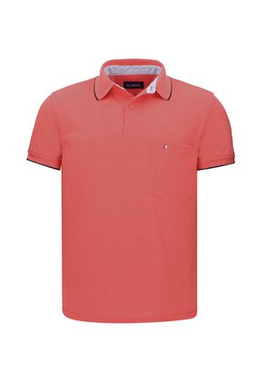 Camiseta Tipo Polo Con Bolsillo Para Hombre Coral Hamer