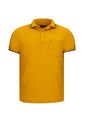 Camiseta Tipo Polo Con Bolsillo Para Hombre Mostaza Hamer de Hamer