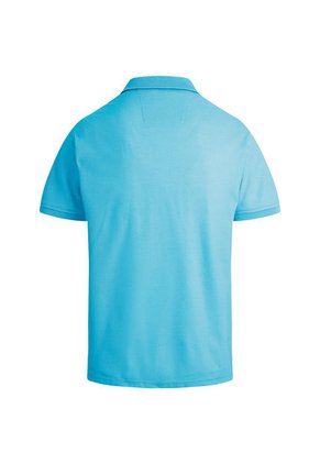 Camiseta Tipo Polo Bordada Para Hombre Aguamarina Hamer