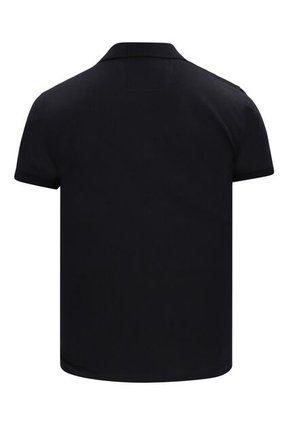Camiseta Tipo Polo Basica Para Hombre Negra Hamer
