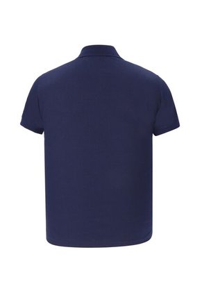 Camiseta Tipo Polo Basica Azul Oscura Para Hombre Hamer
