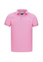 Camiseta Tipo Polo Bordada Para Hombre Rosada Hamer de Hamer