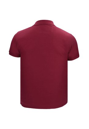 Camiseta Tipo Polo Bordada Para Hombre Vinotinto Hamer