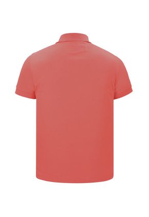 Camiseta Tipo Polo Bordada Para Hombre Coral Hamer