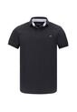 Camiseta Tipo Polo Bordada Para Hombre Negra Hamer de Hamer