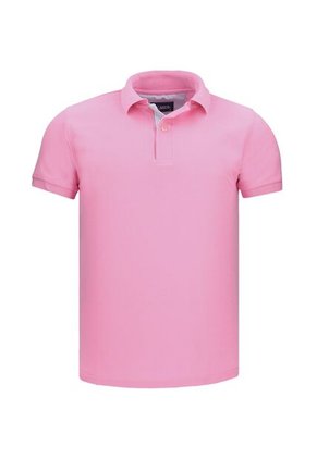Camiseta Tipo Polo Basica Para Hombre Rosada Hamer