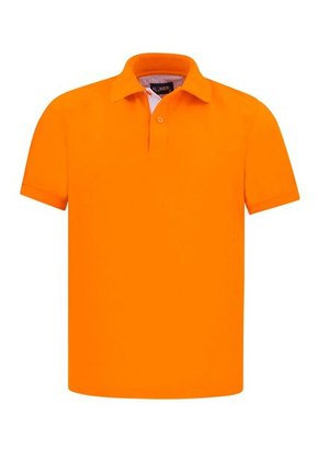 Camiseta Tipo Polo Basica Para Hombre Naranja Hamer