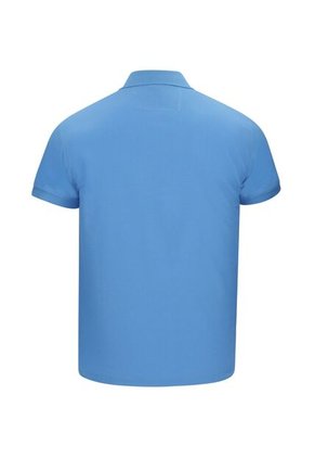 Camiseta Tipo Polo Basica Para Hombre Azul Claro Hamer