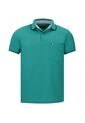 Camiseta Tipo Polo Con Bolsillo Para Hombre Verde Menta Hamer de Hamer