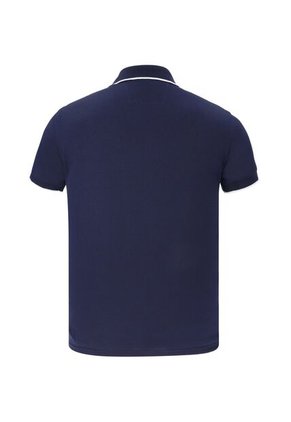 Camiseta Tipo Polo Con Bolsillo Para Hombre Azul Oscura Hamer