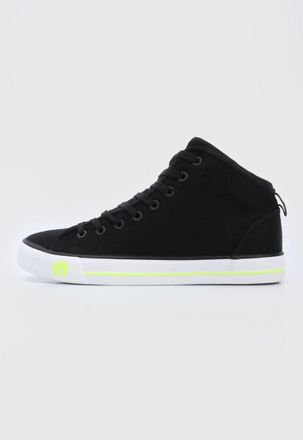 Tenis Lifestyle Negro-Blanco-Amarilo Neón HANG TEN