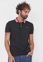 Polo Negro-Rosa-Blanco HANG TEN de HANG TEN