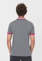 Camiseta Polo Gris-Fucsia-Negro HANG TEN de HANG TEN