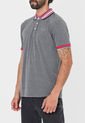 Camiseta Polo Gris-Fucsia-Negro HANG TEN de HANG TEN
