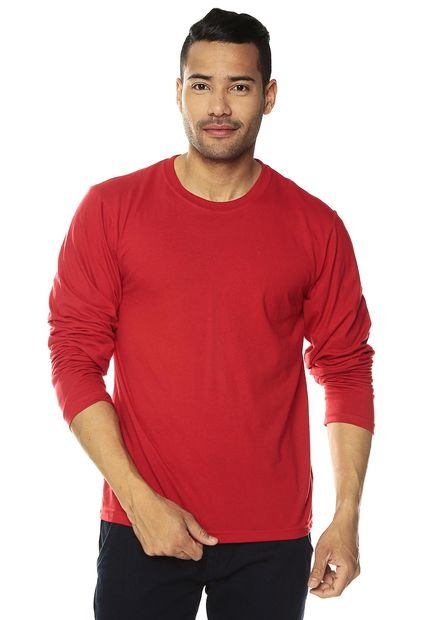 Camiseta Manga Larga Roja HANG TEN