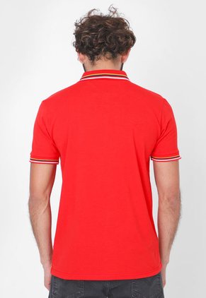 Polo Rojo-Amarillo-Blanco HANG TEN