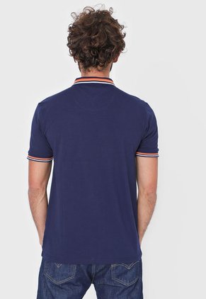 Polo Azul-Naranja-Blanco HANG TEN