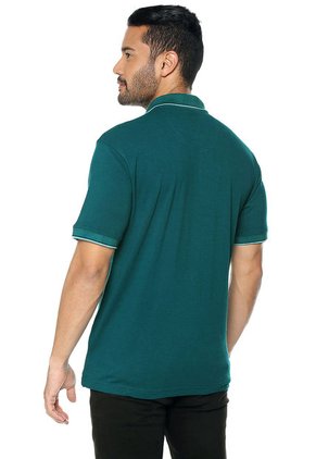 Polo Verde jade-Negro HANG TEN