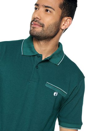 Polo Verde jade-Negro HANG TEN