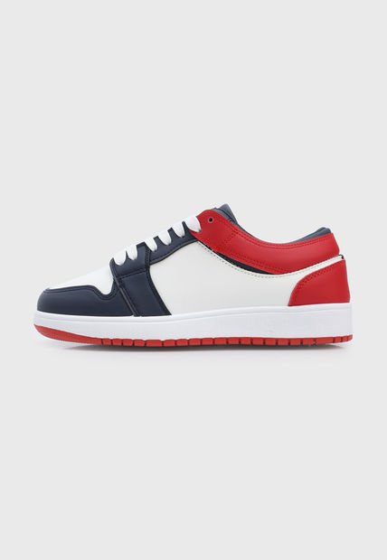 Tenis Lifestyle Blanco-Azul-Rojo HANG TEN