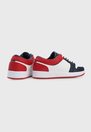 Tenis Lifestyle Blanco-Azul-Rojo HANG TEN