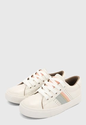 Tenis Blanco-Gris-Rosa HANG TEN KIDS