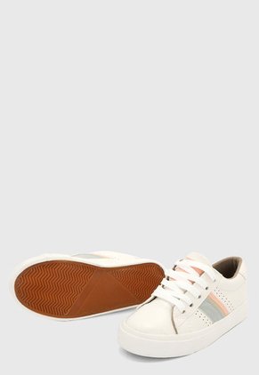 Tenis Blanco-Gris-Rosa HANG TEN KIDS