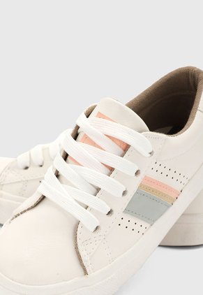 Tenis Blanco-Gris-Rosa HANG TEN KIDS