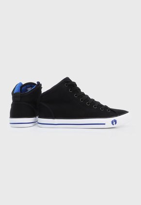 Tenis Lifestyle Negro-Blanco-Azul HANG TEN