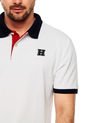 Camiseta Polo Blanco-Azul Harvard de Harvard