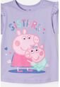 Conjunto De Peppa Pig Lila Y Morado Con Legging Para Niña 2T A 5T 5T de Hasbro