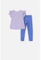 Conjunto De Peppa Pig Lila Y Morado Con Legging Para Niña 2T A 5T 5T de Hasbro