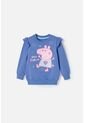 Buzo De Peppa Pig Morado De Diseño Cerrado Para Niña 2T A 5T 5T de Hasbro