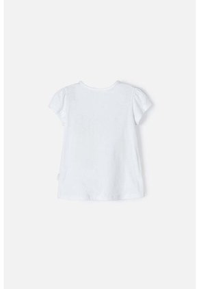 Camiseta De Peppa Pig Manga Corta Blanco Para Niña 2T A 5T 4T