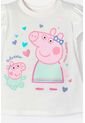 Camiseta De Peppa Pig Marfil Estampada En Frente Para Niña 2T A 5T 3T de Hasbro