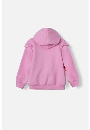 Buzo De Peppa Pig Rosado Abierto Con Capucha Para Niña 2T A 5T 4T
