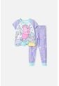 Pijama De Peppa Pig De Pantalón Largo Lila Para Niña 2T A 5T 2T de Hasbro