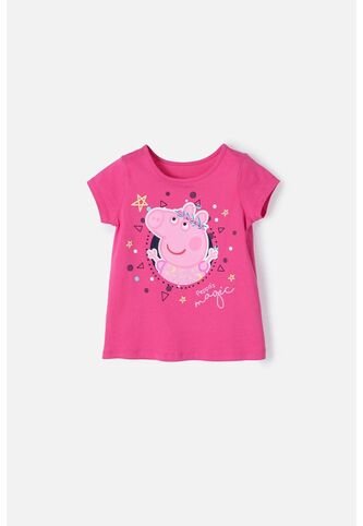 Camiseta De Peppa Manga Corta Rosada Para Niña 2T A 5T 3T Hasbro