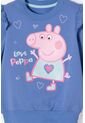 Buzo De Peppa Pig Morado De Diseño Cerrado Para Niña 2T A 5T 4T de Hasbro