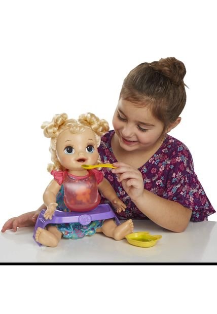 Muñeca Baby Alive Bebe Come Feliz Rubia Compra Ahora Dafiti