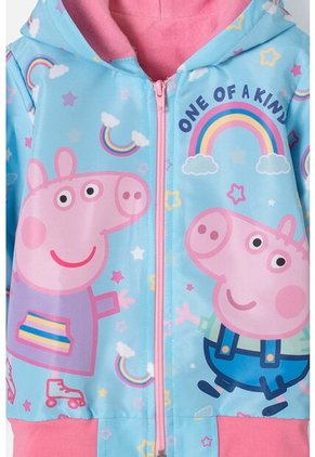 Buzo De Peppa Pig Con Cierre Azul Para Niña 2T A 5T 2T