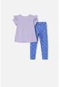 Conjunto De Peppa Pig Lila Y Morado Con Legging Para Niña 2T A 5T 2T de Hasbro