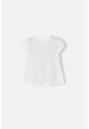 Camiseta De Peppa Pig Marfil Estampada En Frente Para Niña 2T A 5T 4T