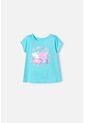 Camiseta De Peppa Pig Manga Corta Azul Para Niña 2T A 5T 4T de Hasbro