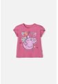 Camiseta De Peppa Pig Rosada Con Estampado Brillante Para Niña 2T A 5T 3T de Hasbro