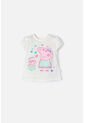 Camiseta De Peppa Pig Marfil Estampada En Frente Para Niña 2T A 5T 2T de Hasbro