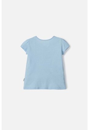Camiseta De Peppa Pig  Manga Corta Azul Clara Para Niña 2T A 5T 5T